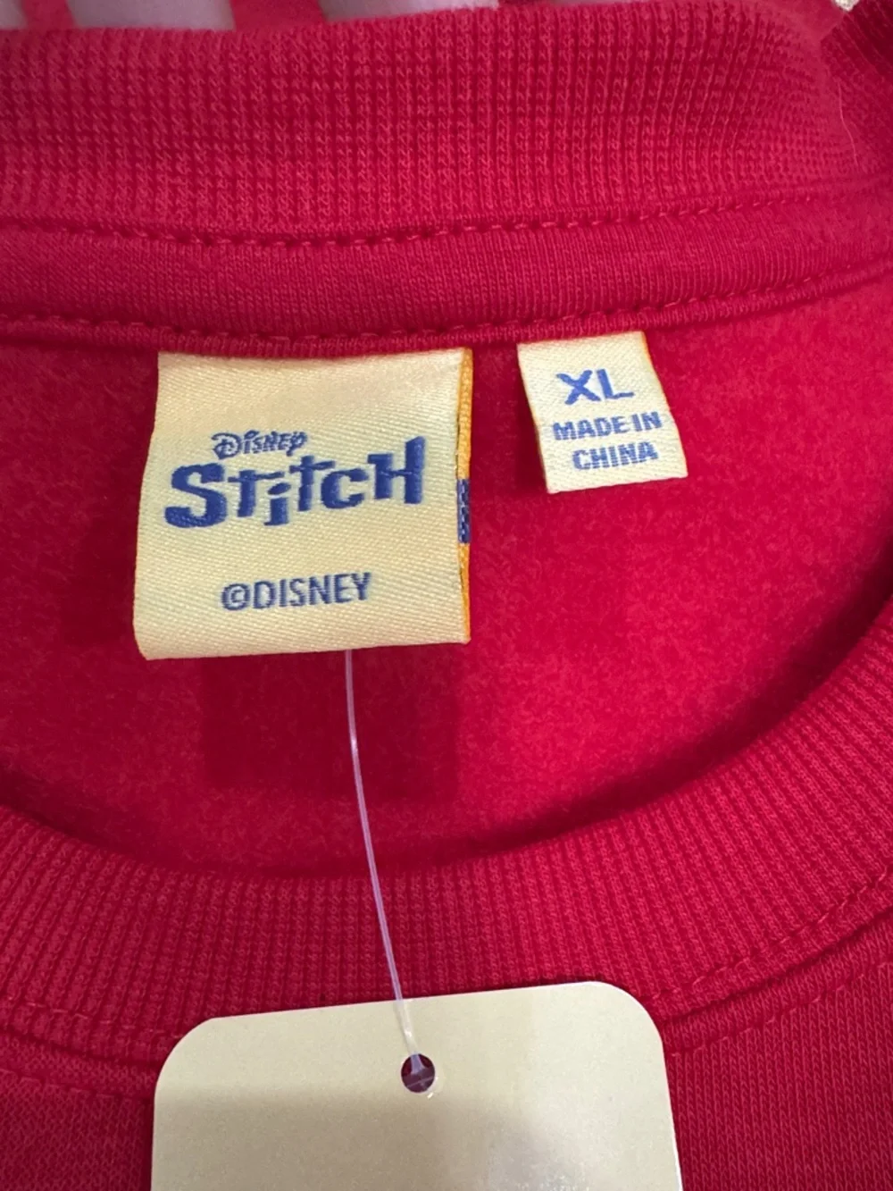 Disney Stitch Christmas Sweatshirt Red Holiday Graphic Pullover - Picture 5 of 7